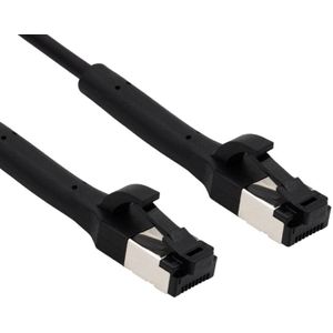 FTP CAT8.1 40 Flexline Gigabit Netwerkkabel - CU - Buigbare connector - 3 meter - Zwart