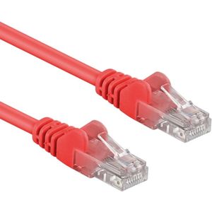 UTP CAT6A 10 Gigabit Netwerkkabel - CU - 0,5 meter - Rood