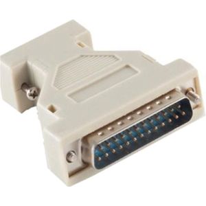 Seriële RS232 adapter 9-pins SUB-D (v) - 25-pins SUB-D (m)