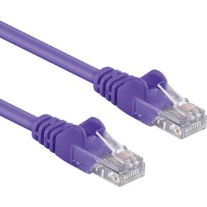 UTP CAT6A 10 Gigabit Netwerkkabel - CU - 0,5 meter - Paars