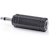 6,35mm (v) - 3,5mm Mono Jack (m) Adapter - Zwart