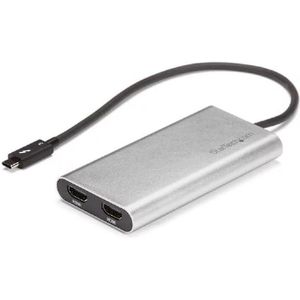 Thunderbolt 3 naar 2x HDMI voor Macbook 4k 60Hz