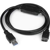 StarTech USB 3.0 naar eSATA HDD, SSD, ODD Adapterkabel - 0,9 meter - Zwart
