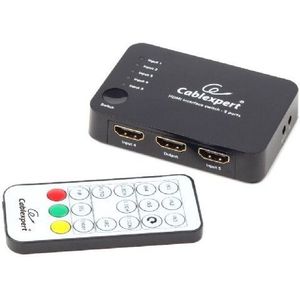 Cablexpert 5-Poorts HDMI Schakelaar met Afstandsbediening