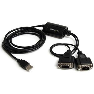 StarTech 2-poort FTDI USB naar RS232 Seriële Adapter Verloopkabel met COM-behoud