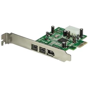 StarTech 3-poort 2b 1a 1394 PCI Express FireWire Adapterkaart