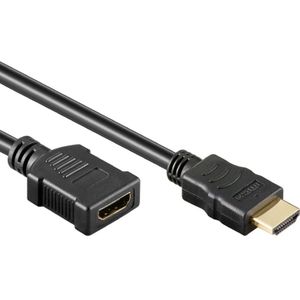HDMI 1.4 Verlengkabel - 4K 30Hz - 1 meter - Zwart