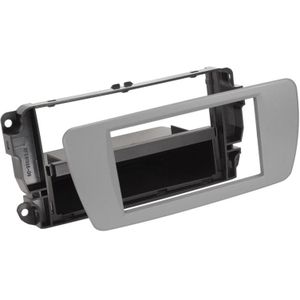 2 Din Radiomontageframe voor Seat Ibiza 6J/6P - Met radiobak - Grey Dublin (AM1)