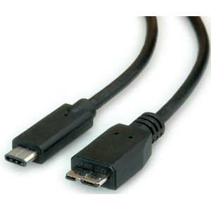 USB C naar Micro USB B kabel - USB 3.1 - zwart 1 meter