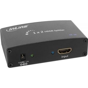 InLine 4K2K Ultra HD 2 poorts HDMI splitter