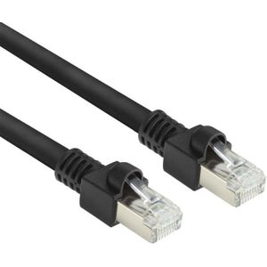 S/FTP CAT7 10 Gigabit PUR Flex Netwerkkabel - CU - 10 meter - Zwart