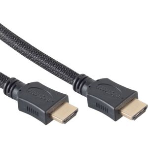 HDMI 2.0 Kabel - 4K 60Hz - Nylon Sleeve - 1,5 meter - Zwart
