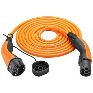 HELIX® Type 2 EV Oplaadkabel - Zelf oprollend - Tot 7,4 kW - 5 meter -  Oranje