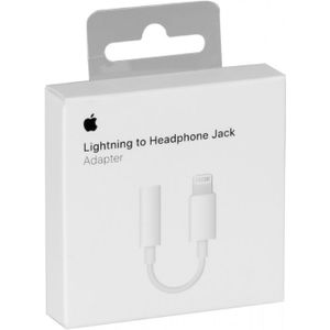 Originele Apple Lightning naar 3,5mm Jack adapter Wit - MMX62ZM/A - Shop