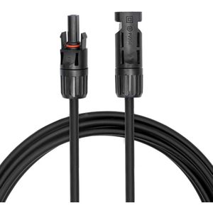 MC4 Solarkabel - 6mm2 - 10 meter - Zwart