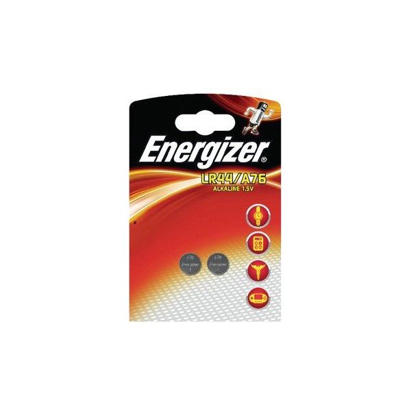2x Energizer 1.5V Alkaline Battery A76, PX76A, PX675A, GPA76, 1128MP, 1166A