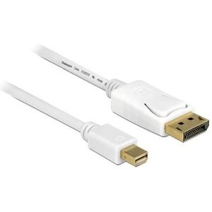 Mini DisplayPort naar DisplayPort v1.2 kabel wit 2 meter