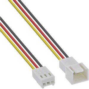 Molex Ventilator verlengkabel - Molex 3-pins (v) - Molex 3-pins (m) - 0,6 meter