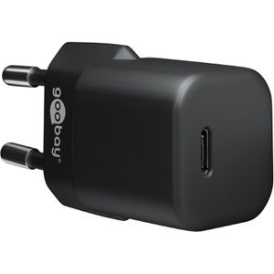 USB Thuislader Voedingsadapter 30W - USB-C - PD - GaN - Nano - Zwart