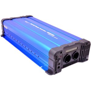 12V naar 230V Zuivere Sinus Spanningsomvormer - 4000W - Pro - Blauw