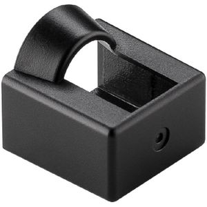 RJ45 Blindstop Stofkap (v) - Voor Ongebruikte RJ45 (m) Stekkers - Per stuk - Zwart