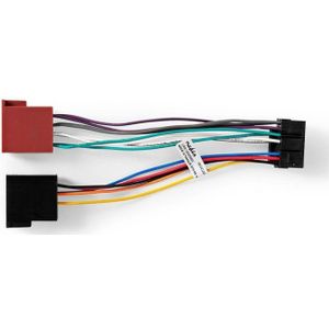 ISO kabel voor JVC autoradio - 30x12mm - Diverse KD, KS en KW - 16-pins - 0,15 meter