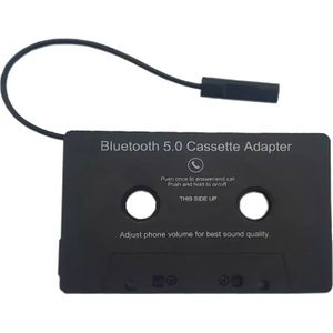 Bluetooth Audio Cassette Adapter - Bluetooth 5.0 - Zwart