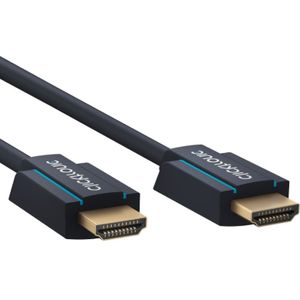 ClickTronic 5m High Speed HDMI kabel Type A (Standaard) Blauw