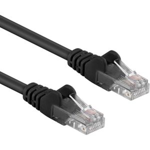 UTP CAT6A 10 Gigabit Netwerkkabel - CU - 0,25 meter - Zwart