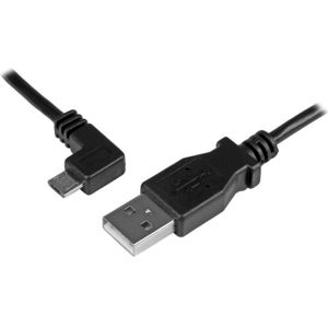 StarTech 0,5 meter Micro USB oplaad en sync kabel - Haaks links