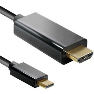 USB-C naar HDMI kabel - 4K 30Hz - 1 meter - Zwart