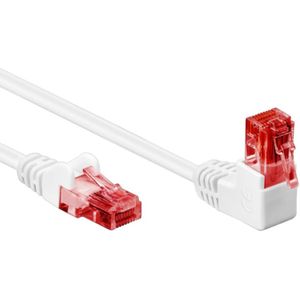 UTP CAT6 Gigabit Netwerkkabel - 1 kant haaks - CCA - 10 meter - Wit