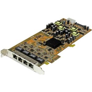 StarTech 4-poorts gigabit Power over Ethernet PCIe-netwerkkaart - PSE / PoE PCI Express NIC