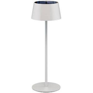 Draadloze LED Tafel lamp - Solar en USB-C - Warm wit en dimbaar - 180 lm - Wit