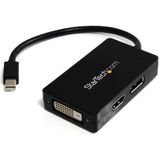 StarTech A/V-reisadapter: 3-in-1 Mini DisplayPort naar DisplayPort DVI- of HDMI-converter