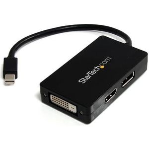 StarTech A/V-reisadapter: 3-in-1 Mini DisplayPort naar DisplayPort DVI- of HDMI-converter