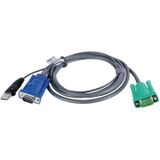 ATEN 2L-5203U KVM-Kabel VGA USB, 3m
