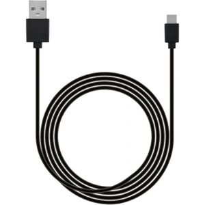 USB-A naar USB-C Kabel - USB 2.0 - Basic - 1,8 meter - Zwart