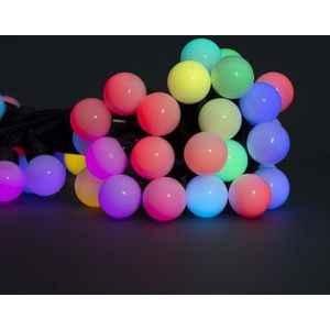 Slimme Wifi LED Lichtsnoer - Feestverlichting - RGB - 10,8 meter - 48 LED's - IP65 - Zwart