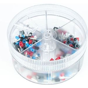Assortiment geïsoleerde adereindhulzen - Enkelvoudig - 400 stuks totaal