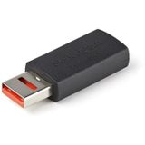 StarTech USB-A (v) naar USB-A (m) Data Blocker - USB 2.0 - Zwart