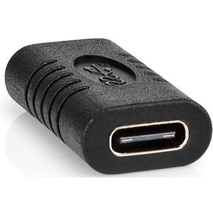 USB-C Koppelstuk - USB-C (v) naar USB-C (v) - USB 3.2 Gen 2 - Zwart