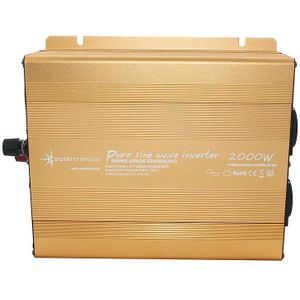 24V naar 230V Zuivere Sinus Spanningsomvormer - 2000W - Goud