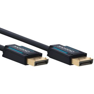 Clicktronic DisplayPort v1.4 Kabel - 8K 60Hz - Verguld - 5 meter - Zwart