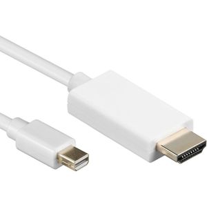Mini DisplayPort naar HDMI Kabel - 4K 30Hz - 3 meter - Wit