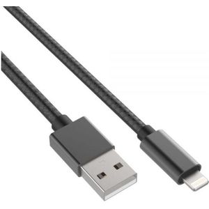 InLine Apple Lightning USB kabel voor iPhone, iPad en iPod 1m Zwart