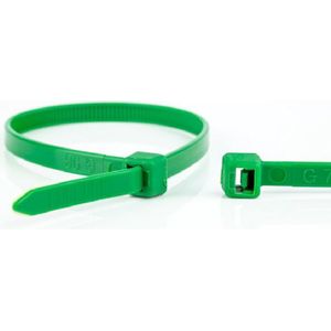 Kabelbinders - 100 x 2,5mm - Trekkracht tot 8,1kg - 100 stuks - Groen