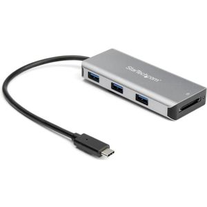 StarTech 3 poorts - USB-C hub met SD kaartlezer - 3x USB-A