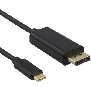 USB-C naar DisplayPort kabel - 4K 60Hz - 1,8 meter - Zwart