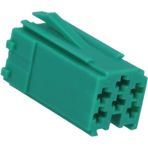 Mini ISO Connector Mannelijk - 6-pins - Groen